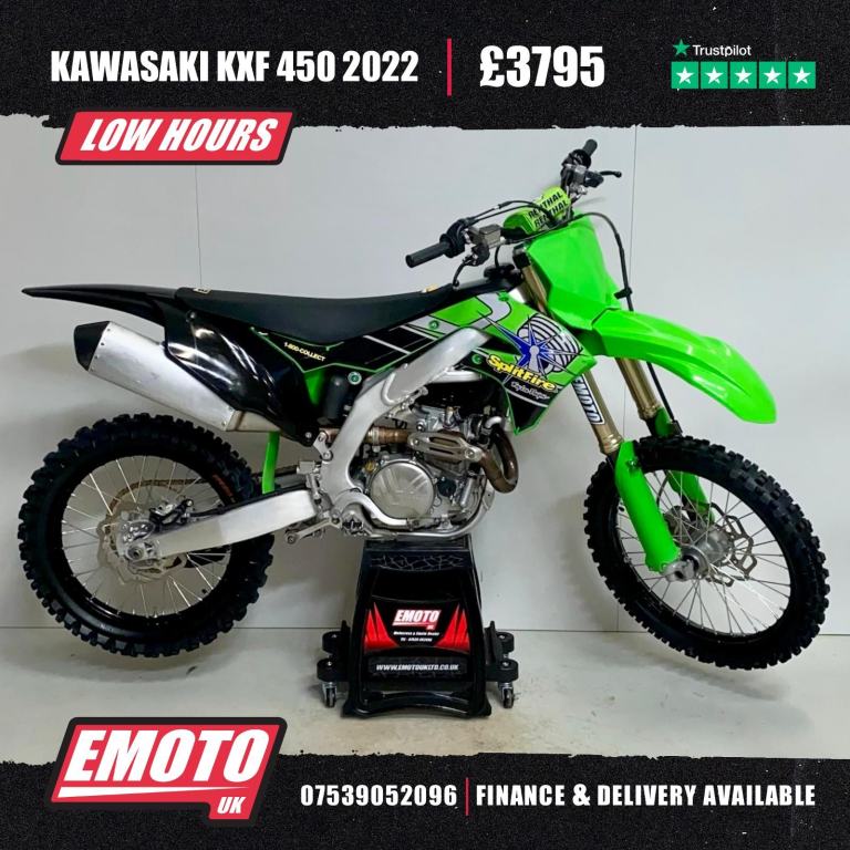 KAWASAKI KXF 450 2022 Motocross Bike 450cc @EmotoUK - Finance Available