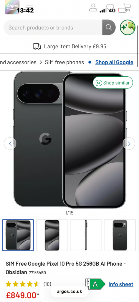 Google pixel 10 pro