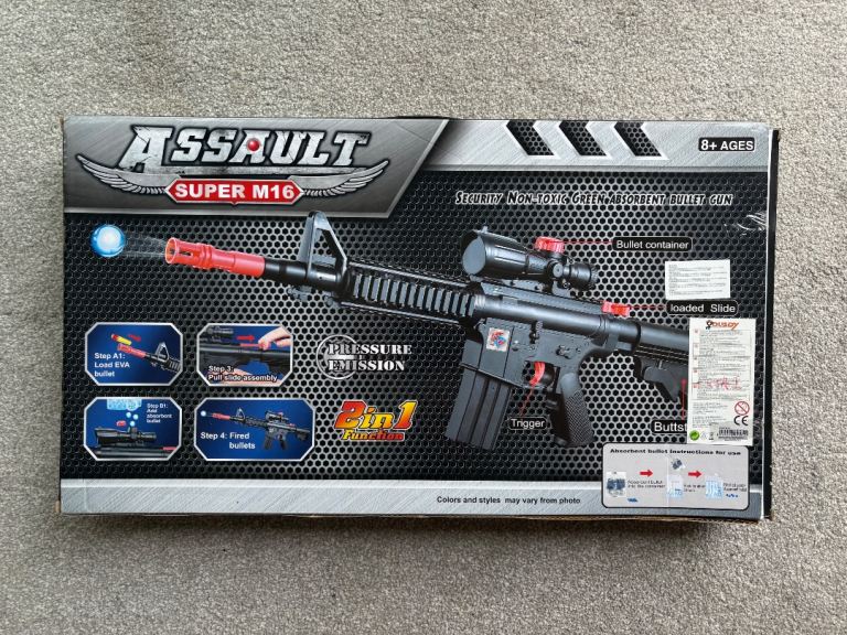 Super Power Assault M16 Kids Toy Military Gun