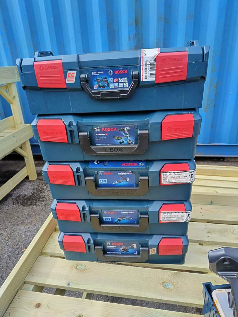 Bosch L-BOXX 136 Professional Storage Cases and extras - 5 Units