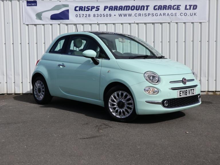 2018 Fiat 500 1.2 Lounge Hatchback 3dr Petrol Manual Euro 6 (s/s) (69 bhp)