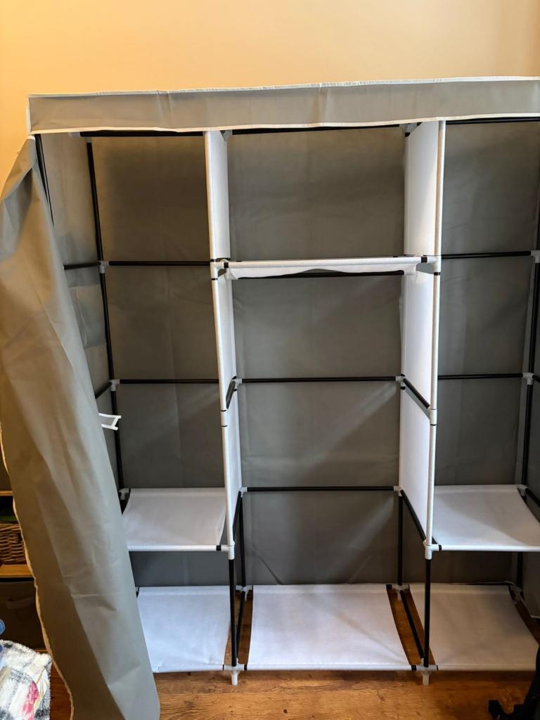 Adjustable shelving rack/ Fabric wardrobe