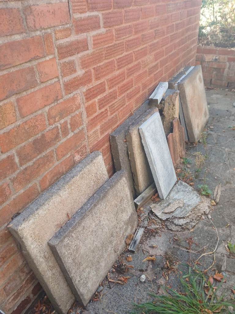 Used Garden Paving Slabs - 2x2 concrete slabs FREE