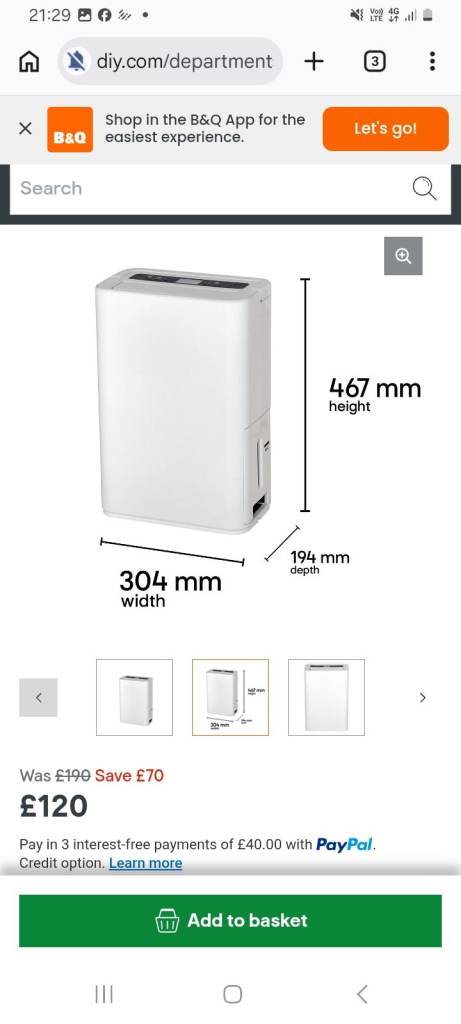 Dehumidifier/air pureifier new used once cost £120 sell for £60