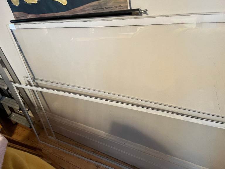 image for 3 x large 4mm perspex sheets for secondary glazing / greenhouse glazing etc.