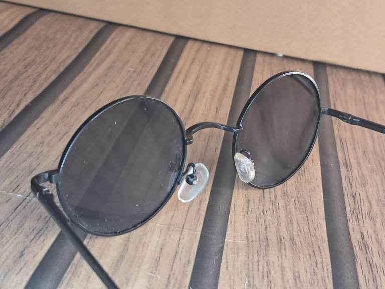Vintage Round Sunglasses- Stainless Steel black colour Frame. Good condition. 