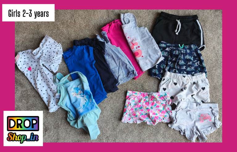 Girls clothing bundle 2-3 years 24-36 months summer clothes shorts tops swimsuit