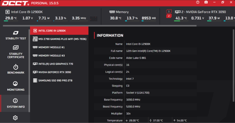 *PEND*AI Gaming PC, Intel i9 12900K, RTX 3090, 64GB DDR5, 2TB, 1000W PSU, Win11, 12 Month Warranty