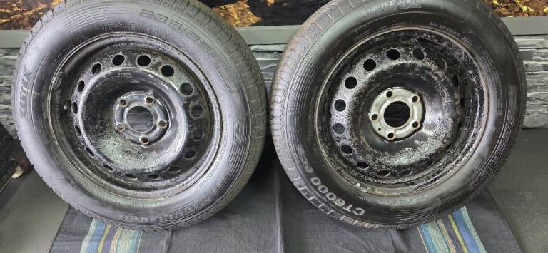 Vauxhall Vivaro Renault Trafic 16 Steel Wheels + 2 x tyres 205 65 16 C