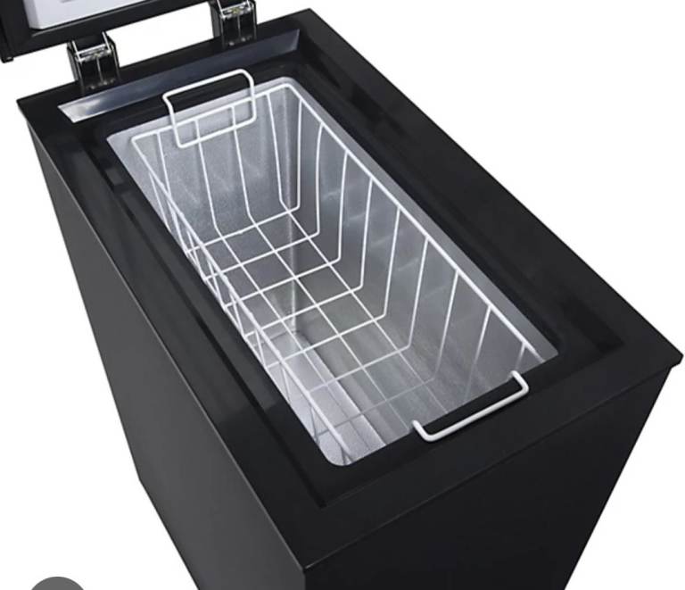 Black slim freezer