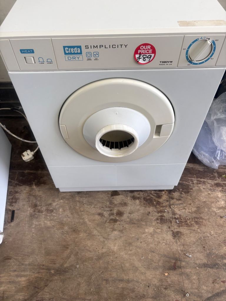 🔥CREDA 3KG MINI VENTED DRYER £70 DELIVERED 🔥6 MONTHS WARRANTY 🔥DENTON APPLIANCES 🔥