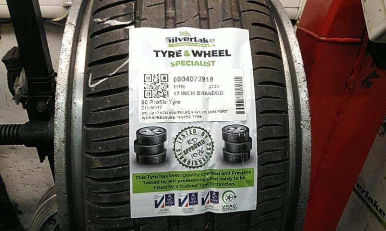 215 50 17 95w 95w Falken Xze310 6mm Part Wornpressure Tested Tyre