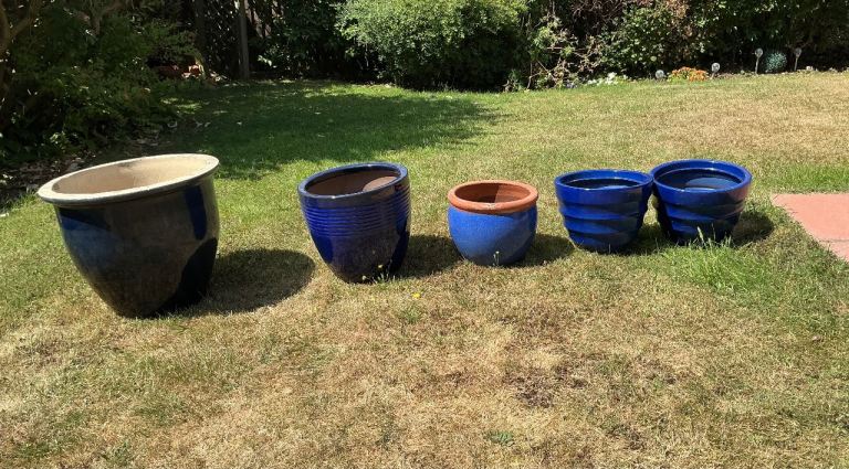 Blue Plant Pots
