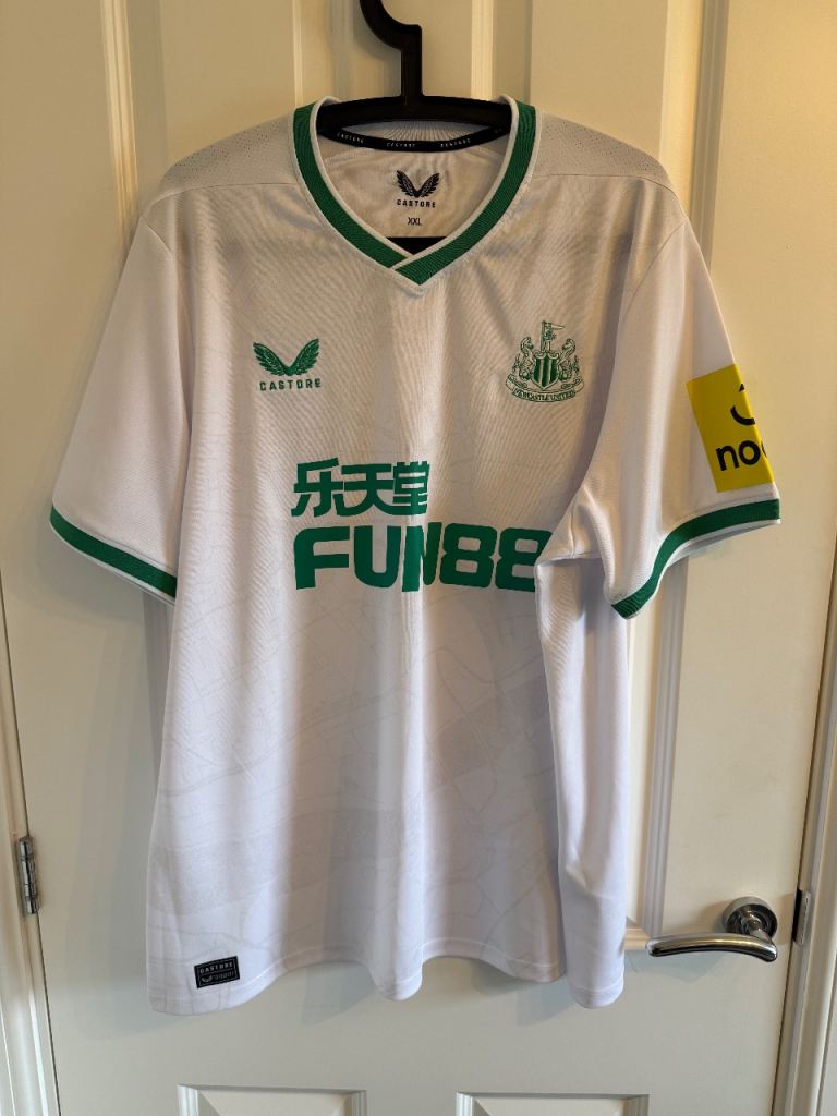 Newcastle United NUFC Football Shirt Mens 2022 Away Third White Castore XXL