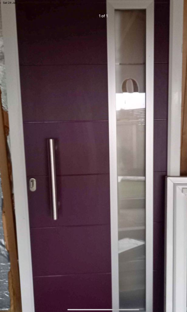 Composite front door, new