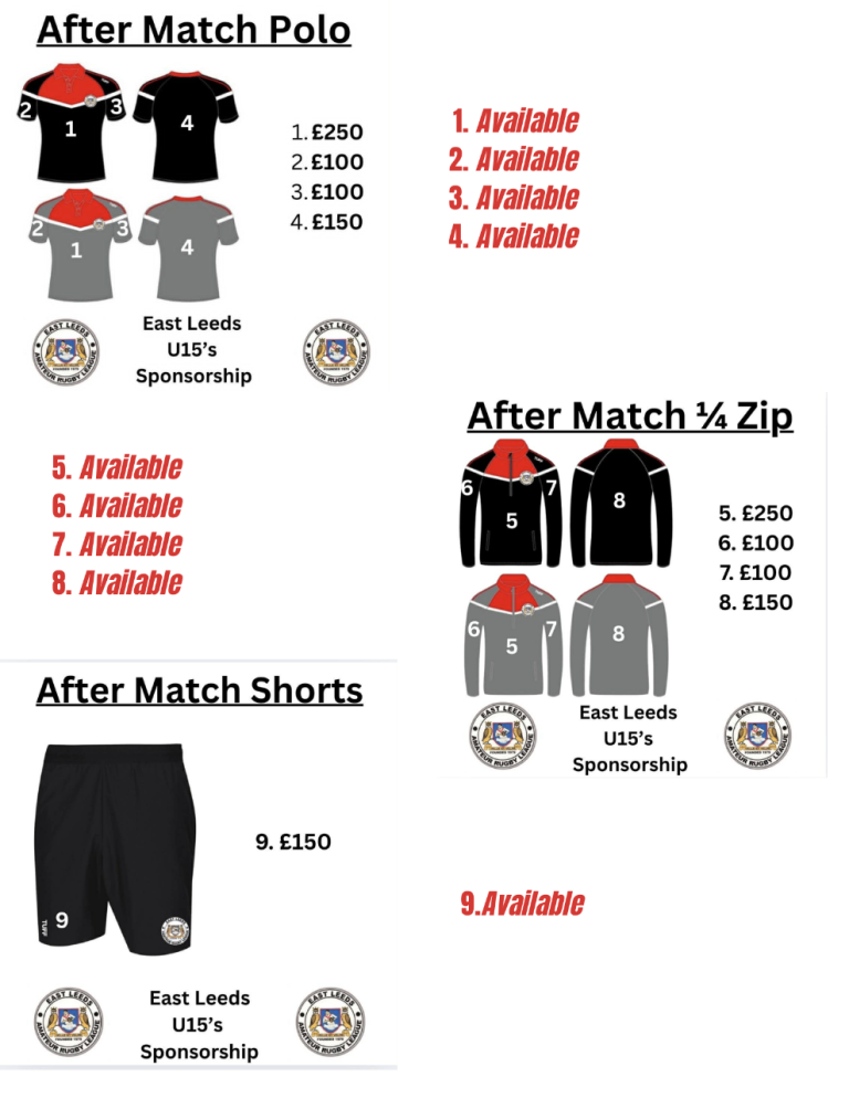 Local Rugby Team looking for sponsors 