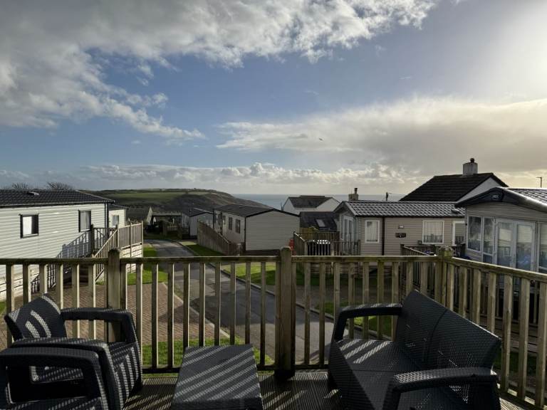 Willrby Aspen on private sale at Seaview Gorran Haven, Cornwall PL26 6LL sea views and deck