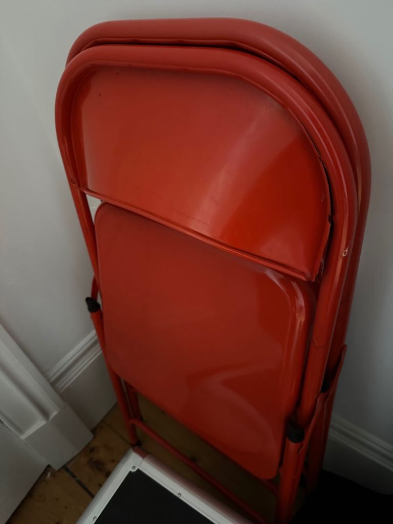 Red Habitat Macadam folding chair