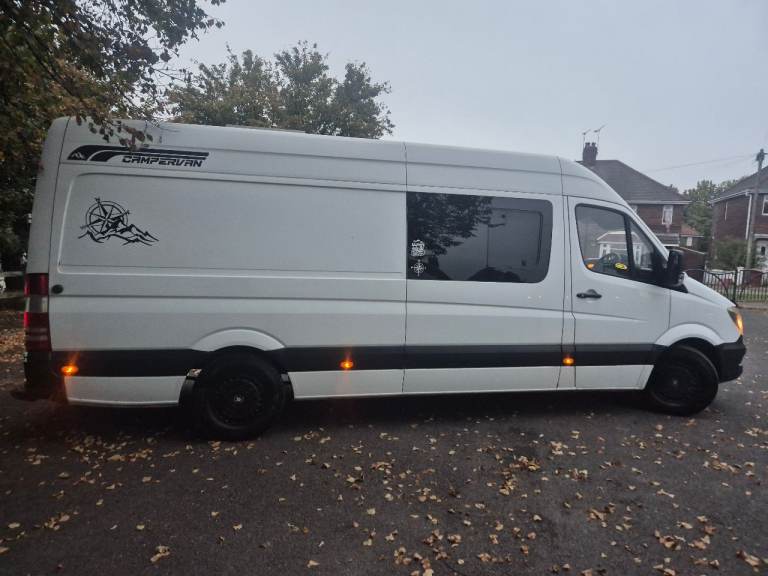 2017 mercedes sprinter campervan *fixed toilet&double bed*swamper wheels*vgc*£12500 may px caravan 