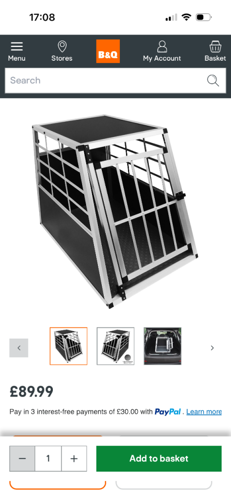 Dog cage/car/van