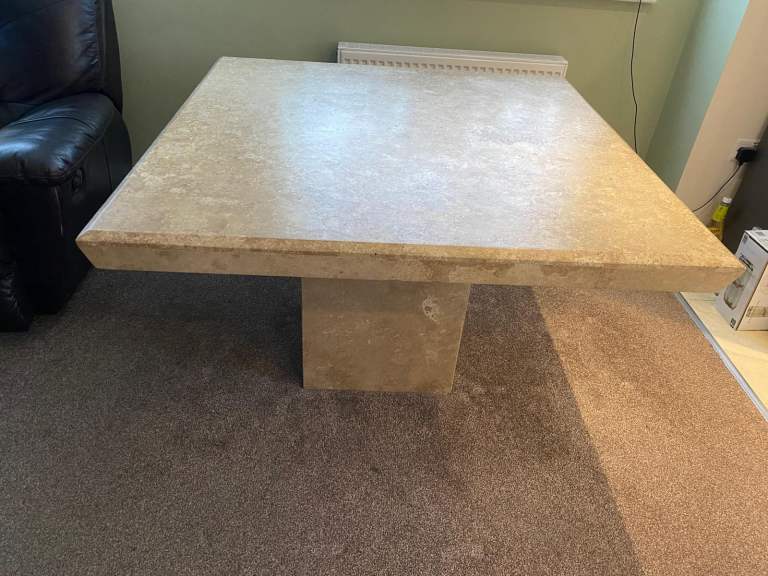 Dansk marble dining table & console table 