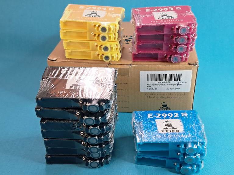 FEIER E-2991-2994 Ink Cartridges - Full Set, New