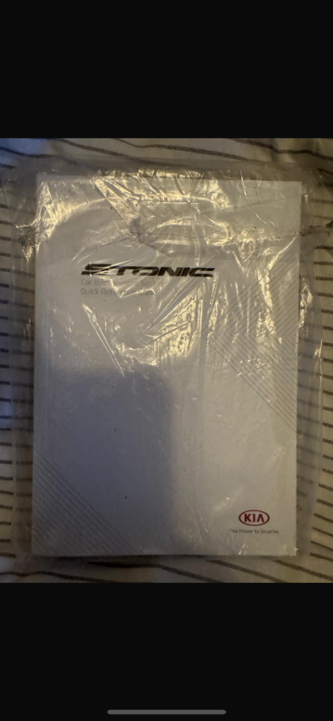 Kia stonic 2019 onwards quick reference guide brand-new