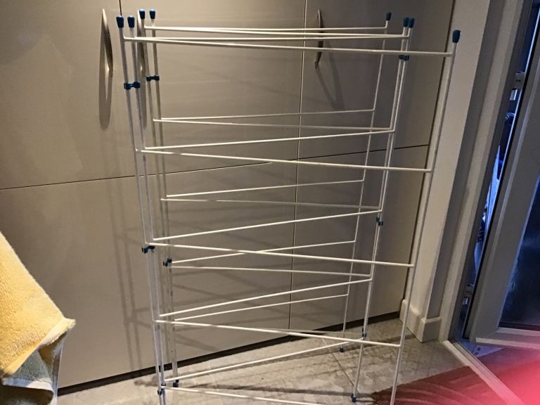 Large cloths airer 160 cm high x 62 cm wide