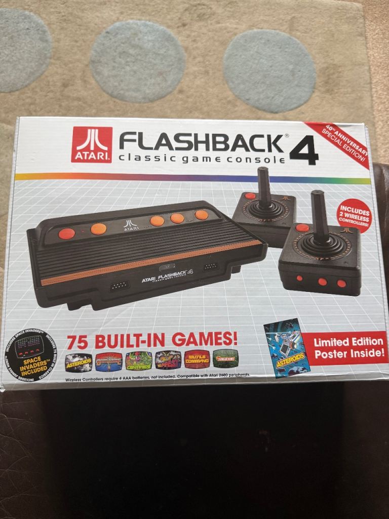 Atari Flashback 4 Classic Game Console - New, 75 Games as new 