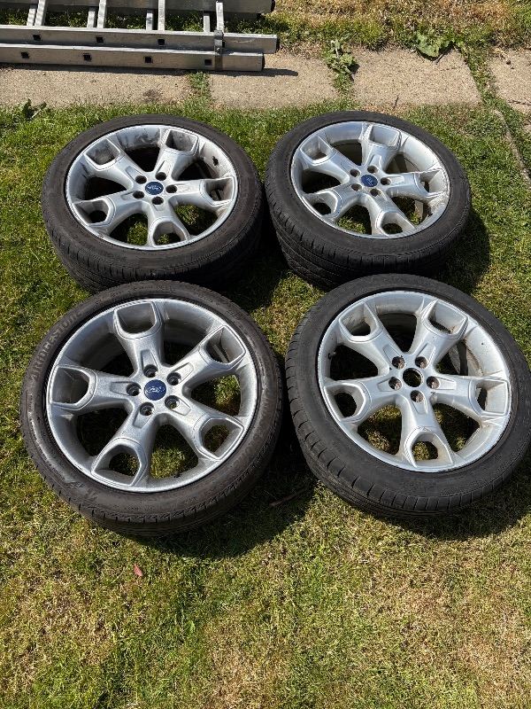 Ford Kuga 19" Snowflake Alloys Transit Mondeo 5x108 Alloy Wheels With Tyres