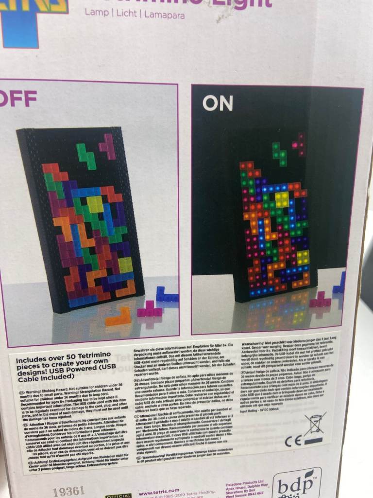 tetris tetrimino light
