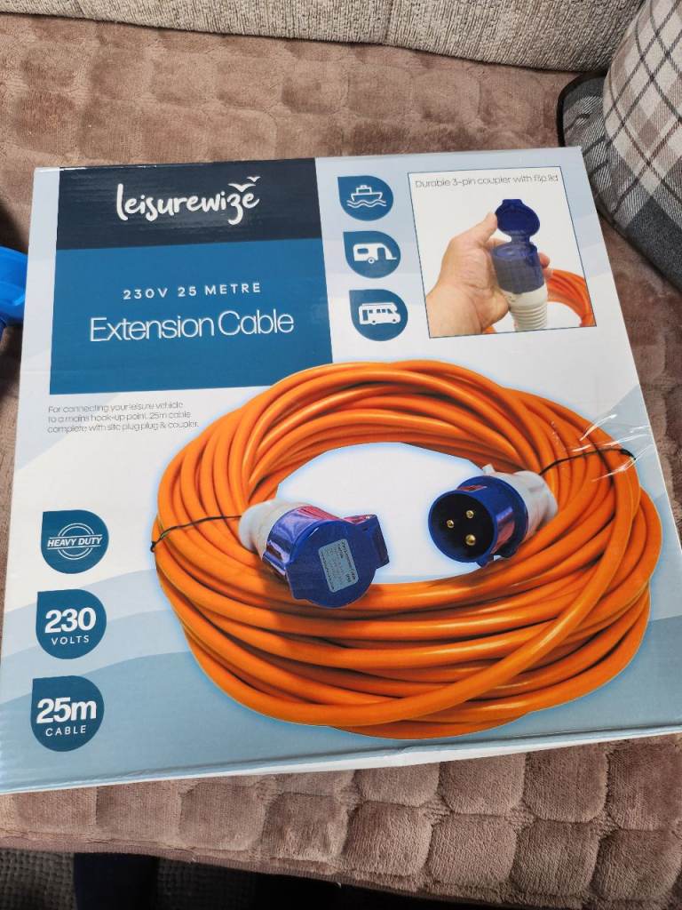 25 metres caravan electric lead