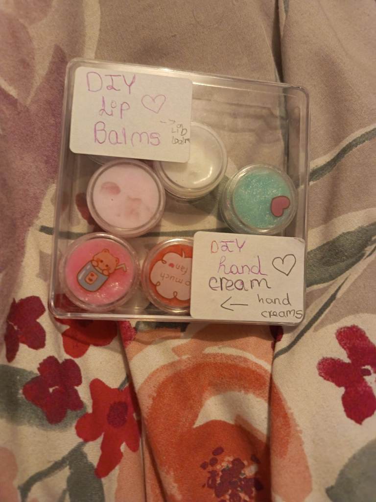 Cute diy hand  cream and lip balm