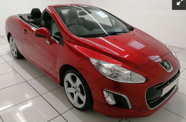 Peugeot, 308, Convertible, 2012, Manual, 1997 (cc), 2 doors