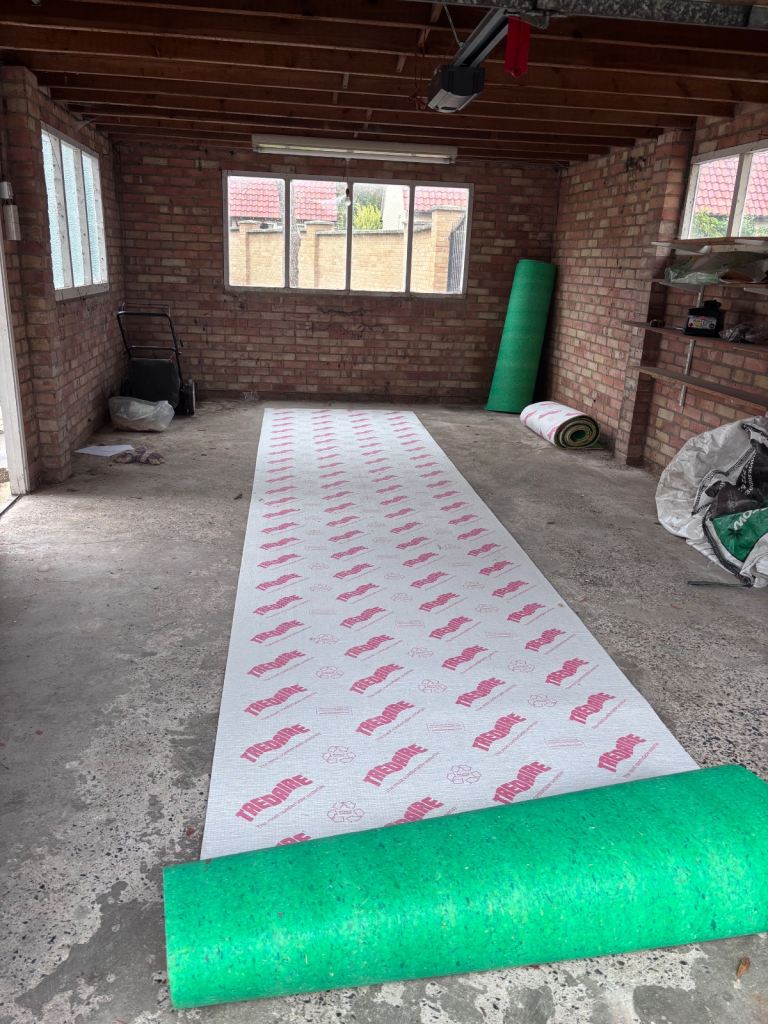 2 Rolls Carpet underlay 10mm thick plus offcuts