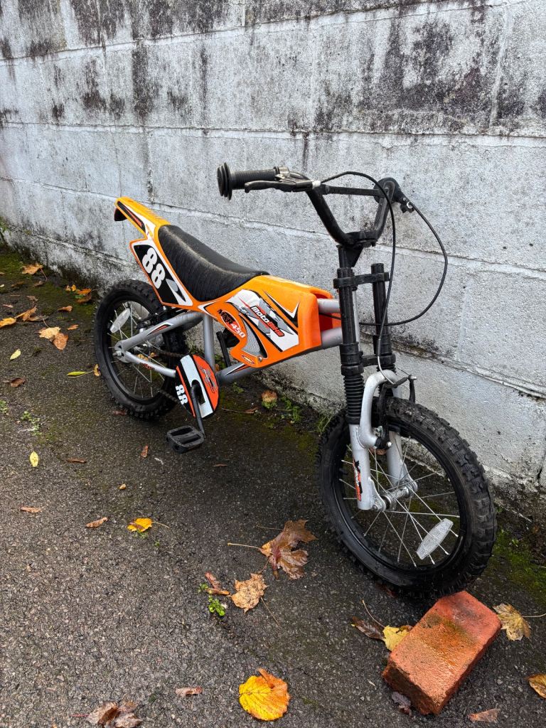 Kids 16inch Motocross Push Bike