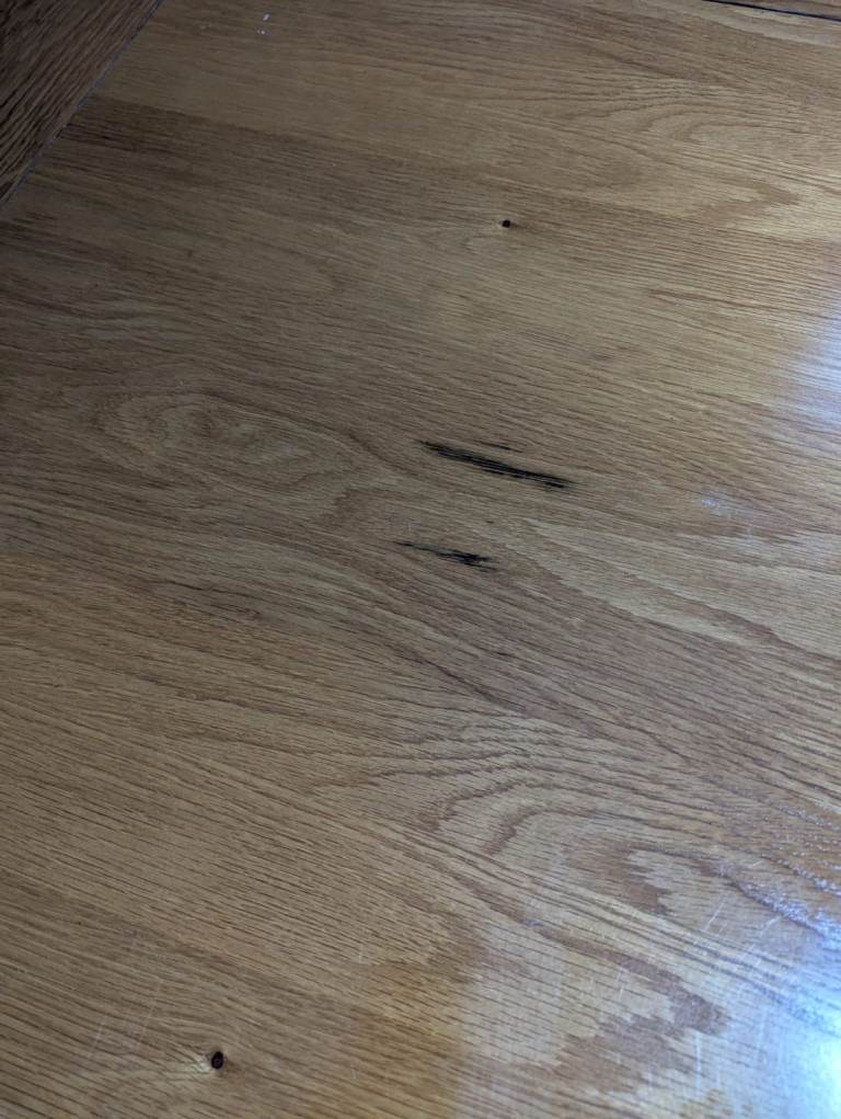 Solid wood extendable dining table - used with a few marks , £40.00 for ...