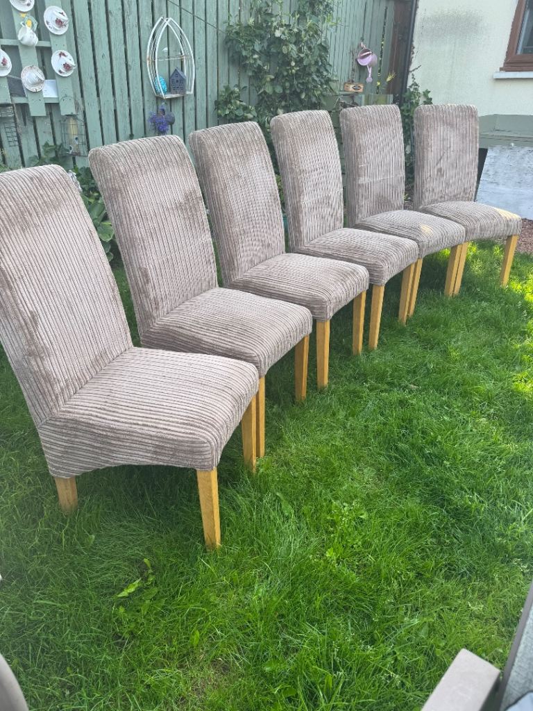 Set of 6 possibly 8  O'RIGINALS Dining Chairs - Beige Fabric