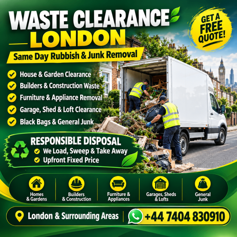 Waste Clearance London | Same Day Rubbish Removal | House, Garden & Builders Waste | Free Quote