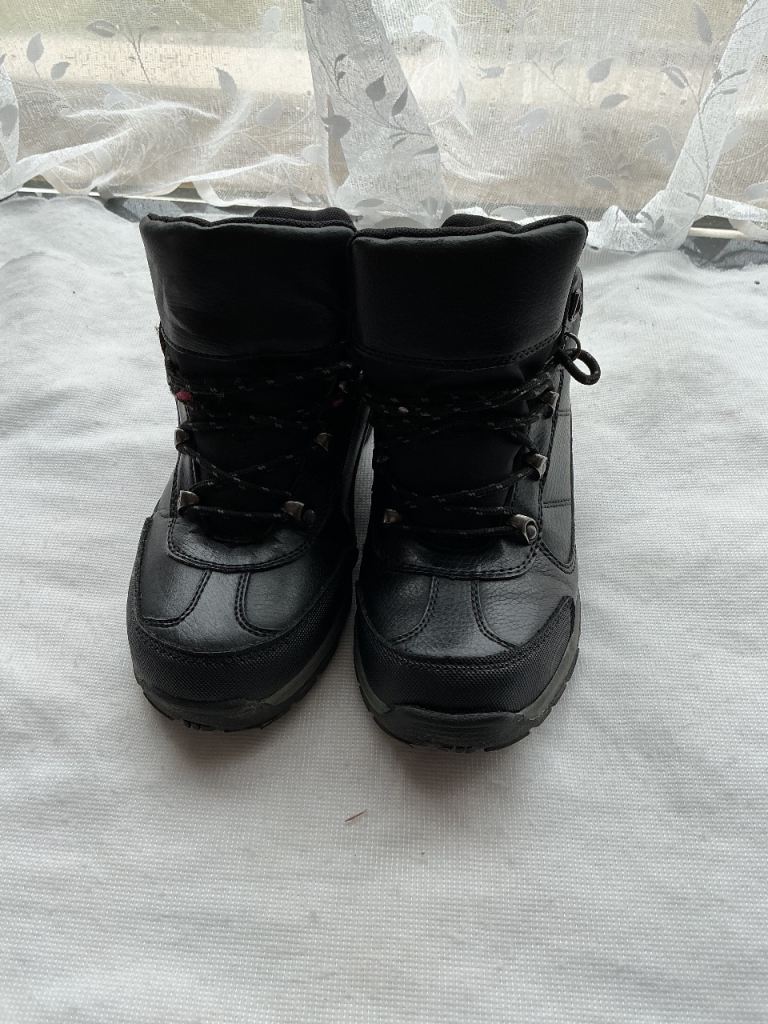 Unisex Black Ankle Hiking Boots, UK Size 5