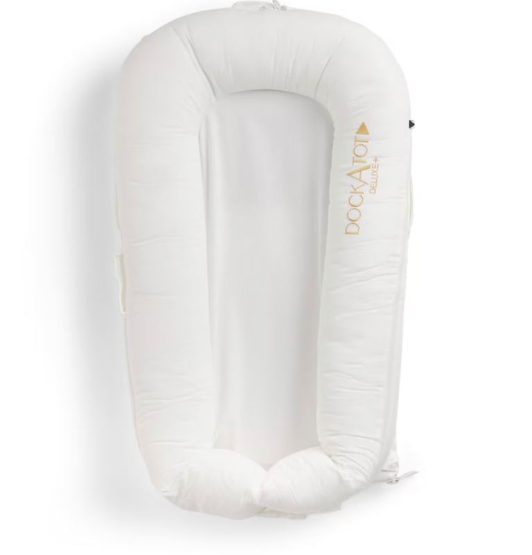 DockATot Deluxe+ Baby Pod – White, As Good As New