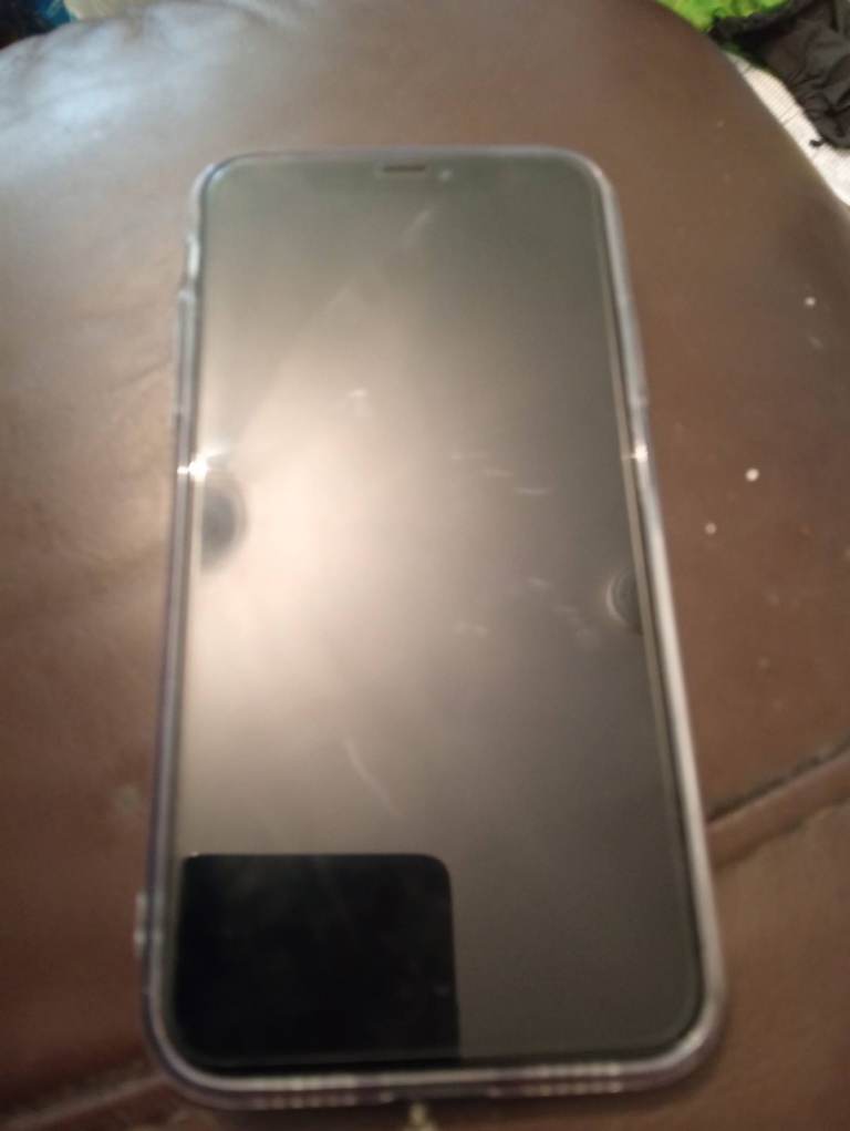 iPhone XR (unlocked) with Clear Case – Good Condition