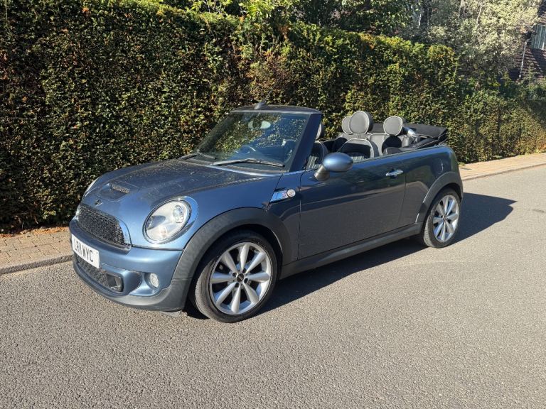Mini cooper s automatic convertible blue 2011 42k 