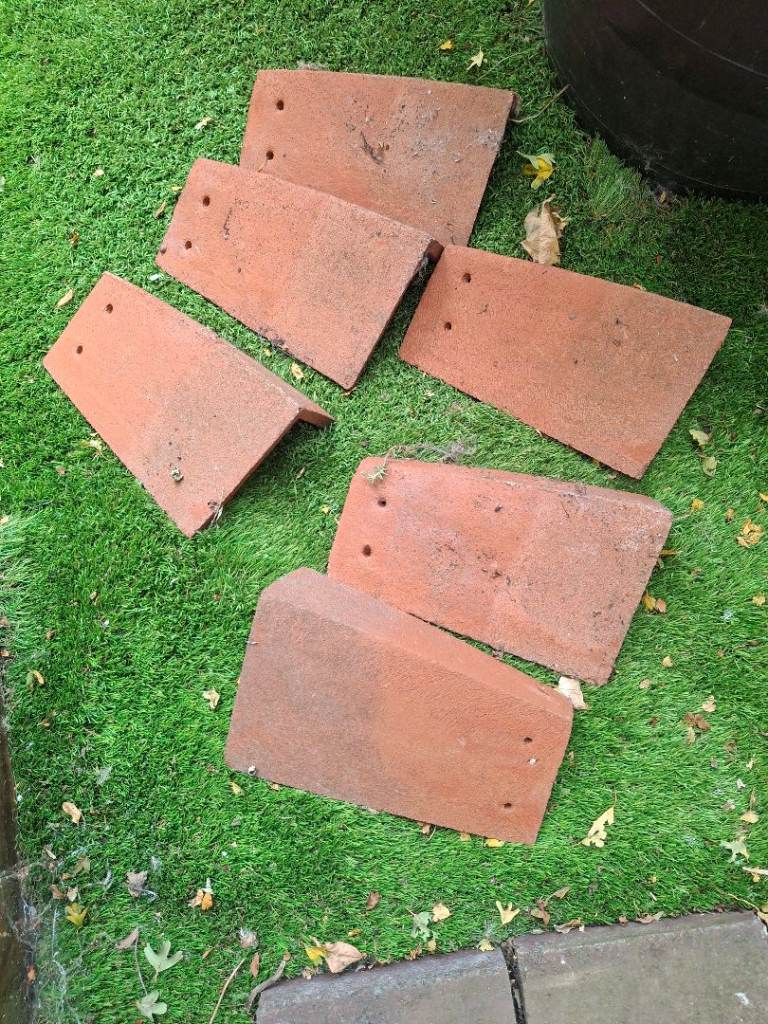 Used Red Clay Roof Tiles - Fair Condition