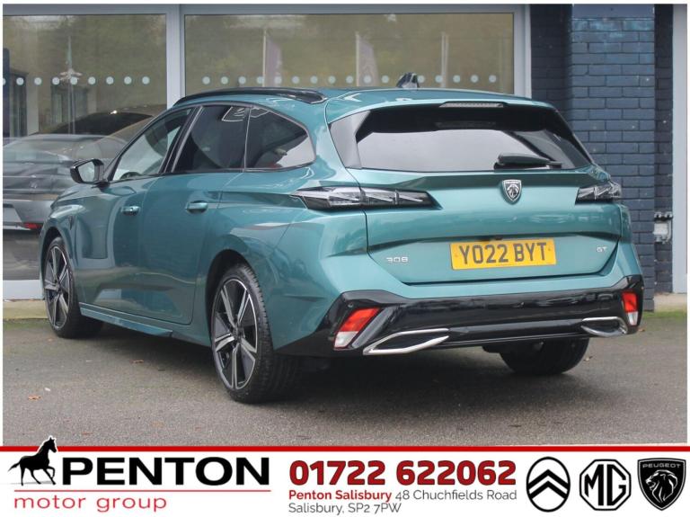2022 Peugeot 308 SW 1.2 PureTech GT EAT Euro 6 (s/s) 5dr ESTATE Petrol Automatic