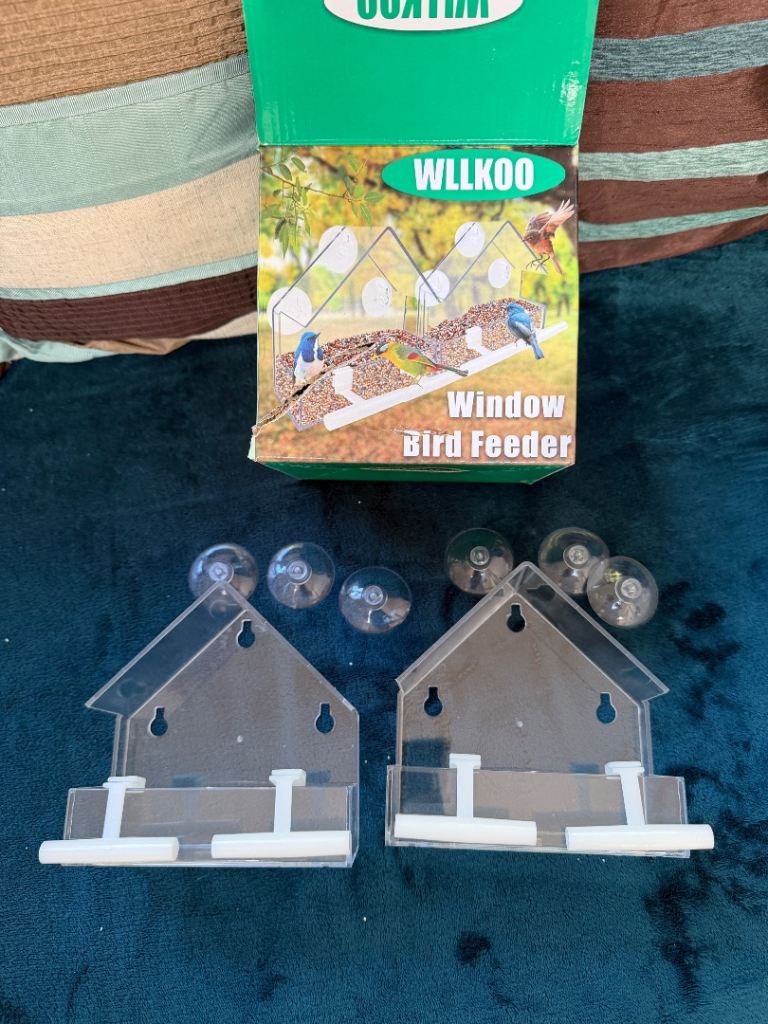 2 x Window bird feeder New, boxed