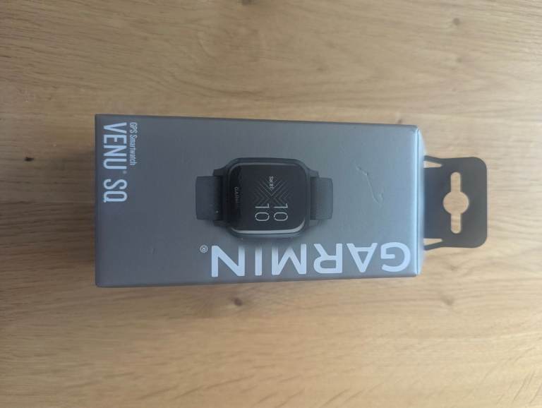Garmin Venu SQ smartwatch.