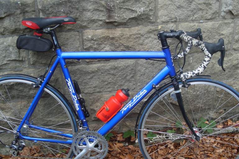 Road bike Tony Dolan 23 Inch Aluminium 7005  Frame  with steel forks (Large) circa 1995  