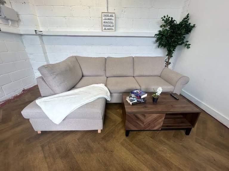 Excellent Condition Beige Next Michigan, Right Hand Chaise - Delivery Available
