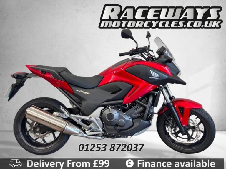 HONDA NC750X 2015 65 REG 8,283 MILES RED USED MOTORCYCLE 745CC